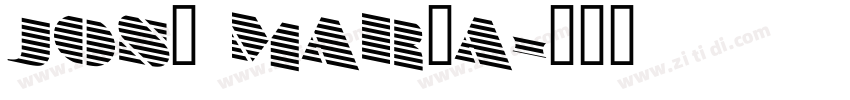 José María字体转换